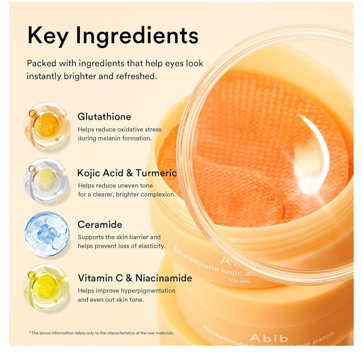 Abib Glutathione Kojic Acid Eye Patch Vita Jelly