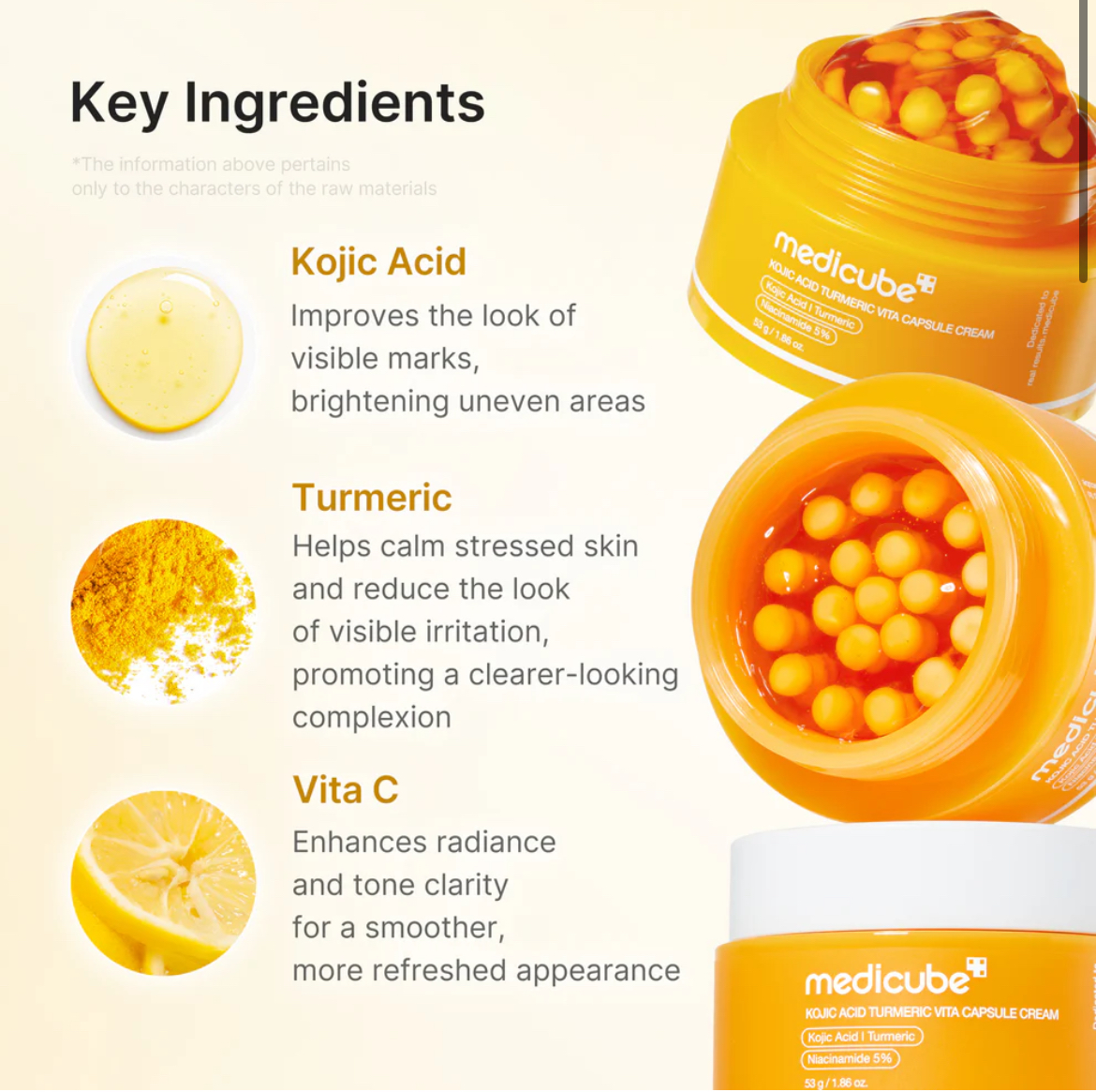 Medicube Kojic Acid Turmeric Vita Capsule Cream