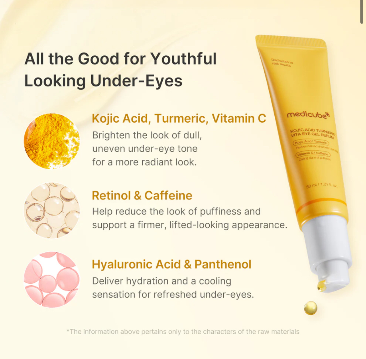Medicube Kojic Acid Turmeric Vita Eye Gel Serum