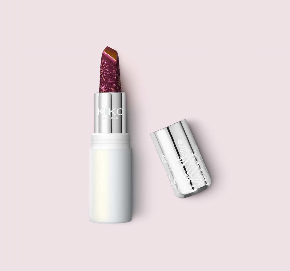 KIKO | Snow Kissed Holiday Sparkly Peaks Lipstick - 04 Cranberry Crystals