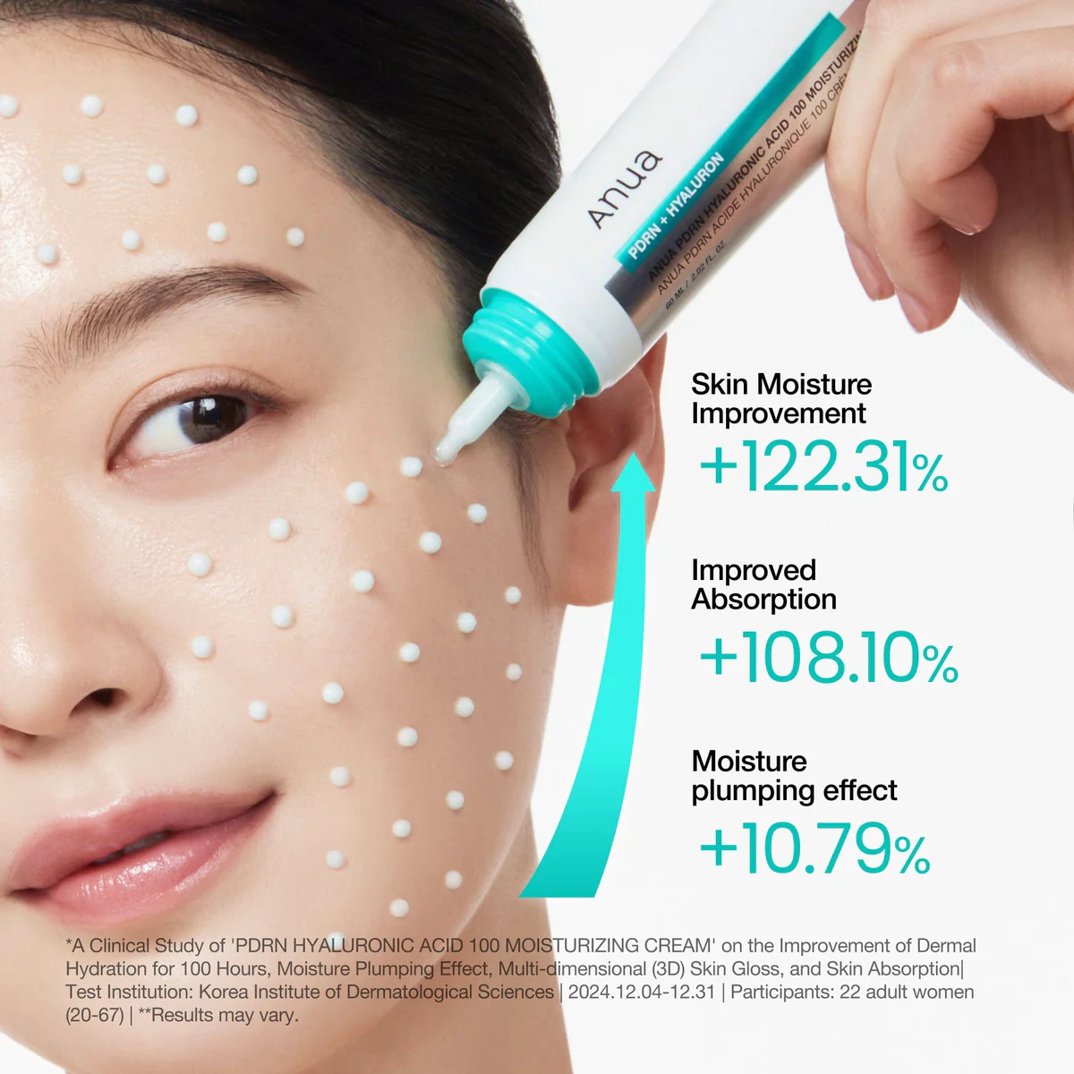 Anua PDRN Hyaluronic Acid 100 Moisturizing Crea