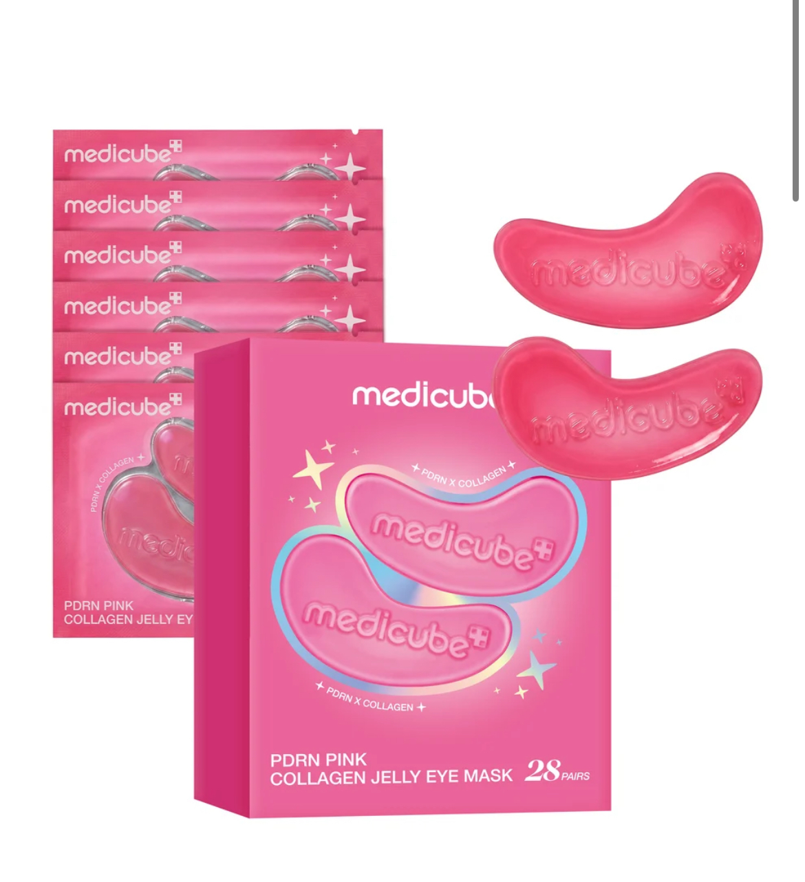 medicube PDRN Pink Collagen Jelly Eye Mask 28 pairs