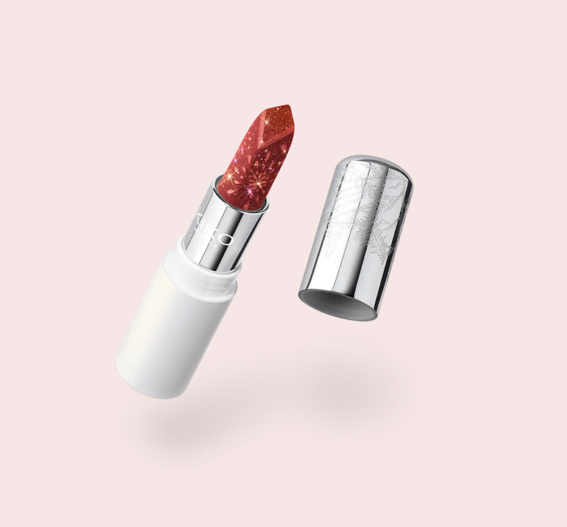 KIKO | Snow Kissed Holiday Sparkly Peaks Lipstick - 02 Merry Mauve