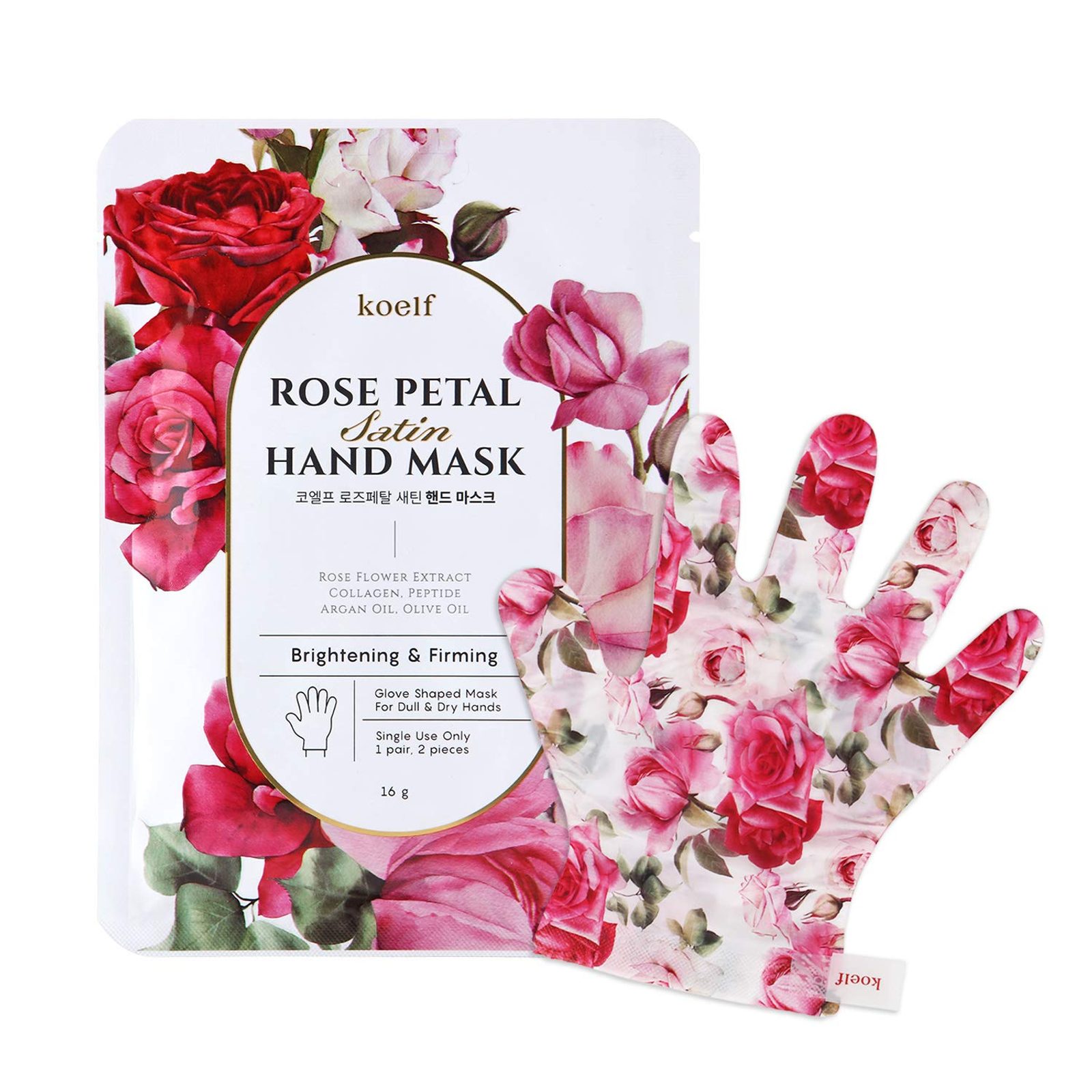 koelf Rose Petal Satin Hand Mask
