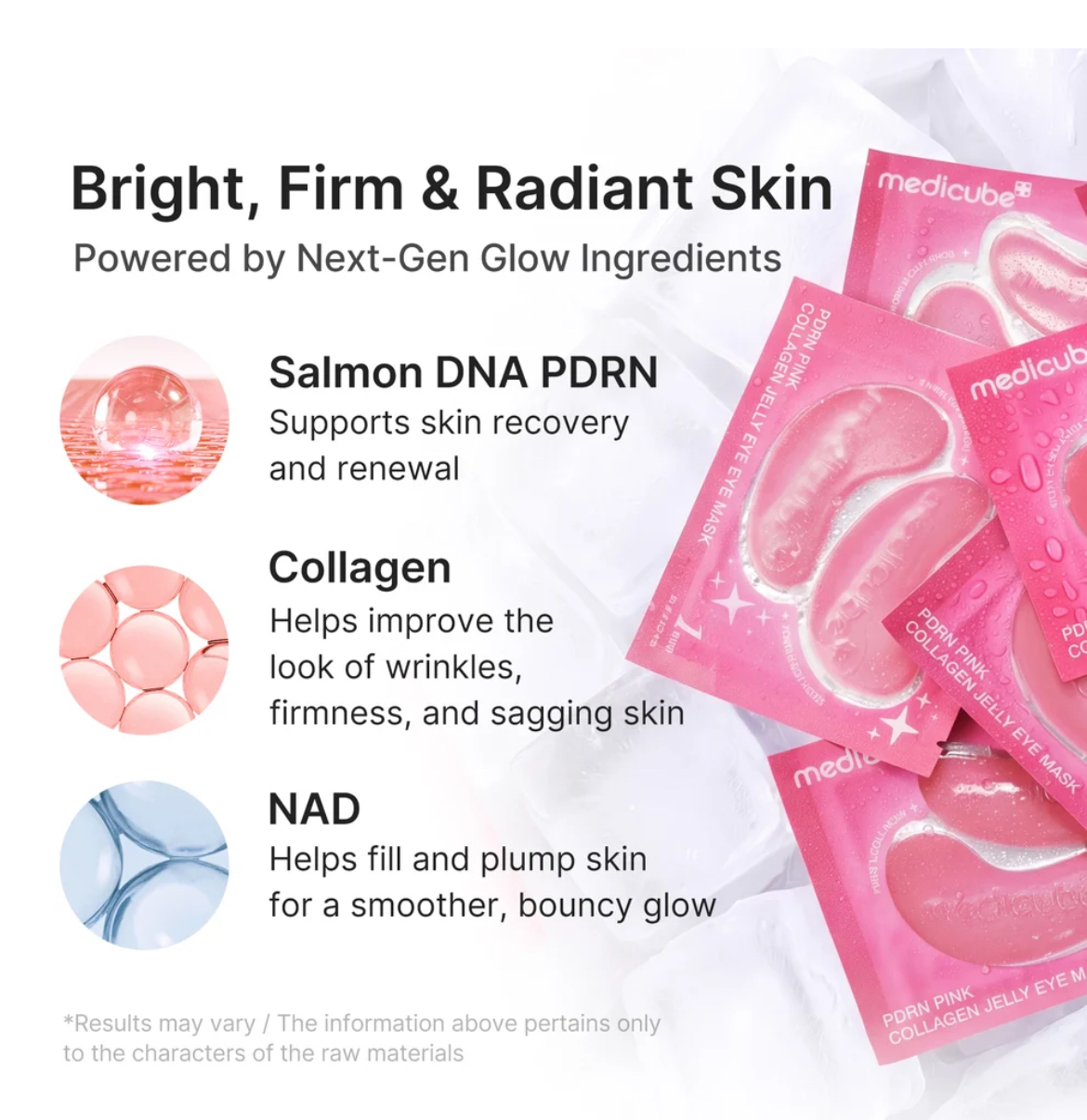 medicube PDRN Pink Collagen Jelly Eye Mask 6 pairs