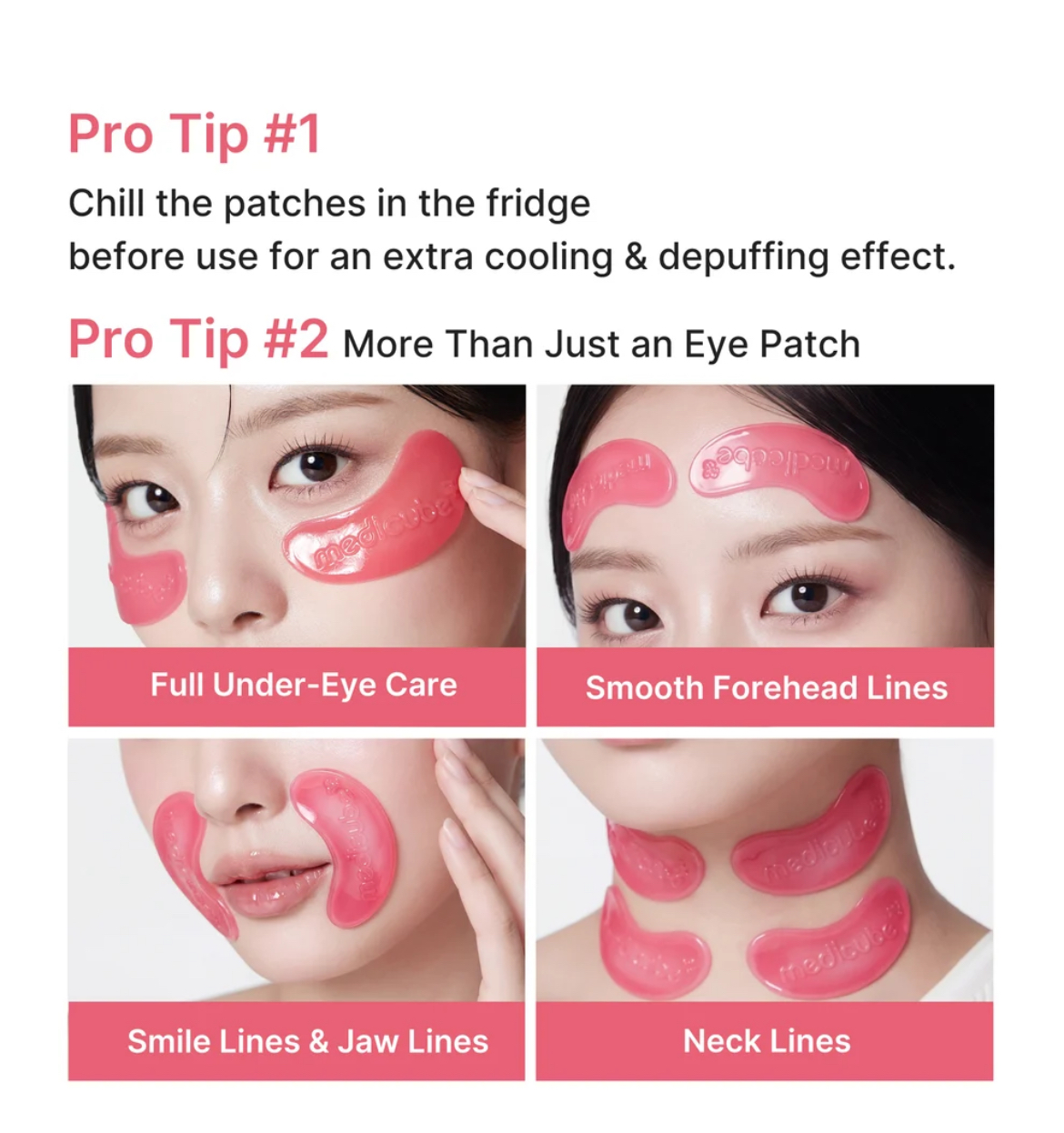medicube PDRN Pink Collagen Jelly Eye Mask 6 pairs