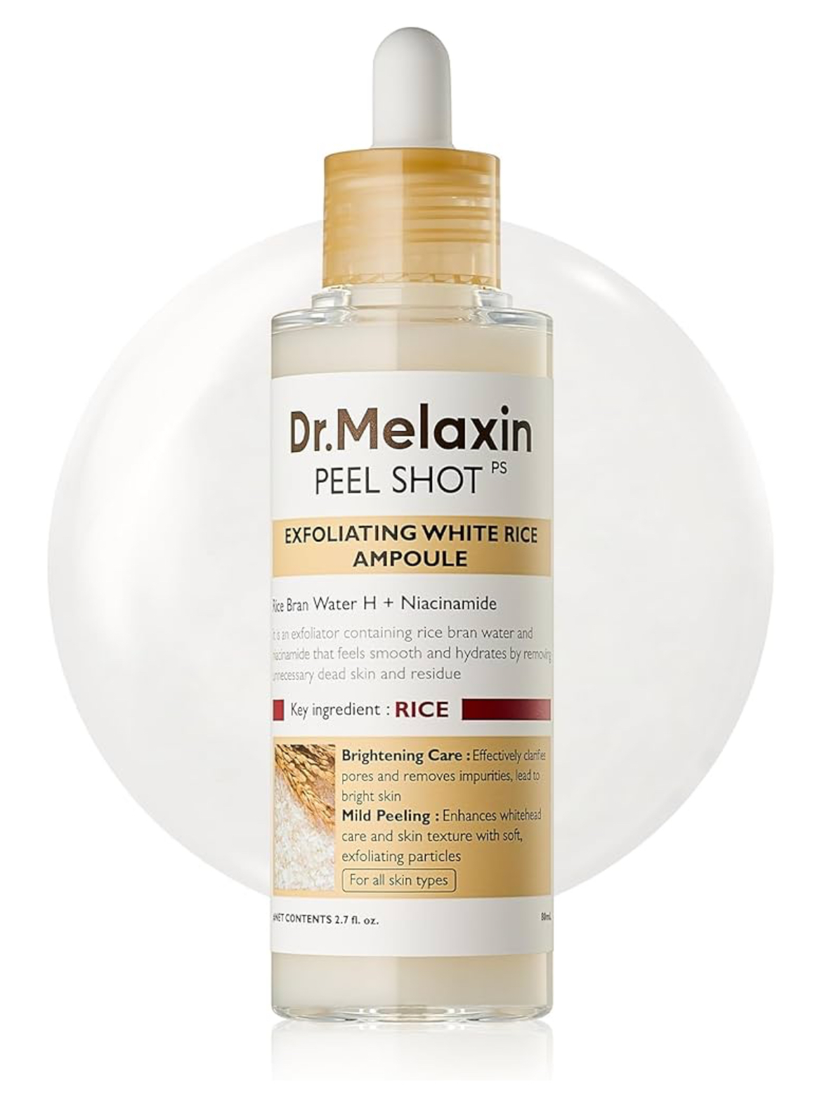 Dr. Melaxin Peel Shot PS Exfoliating White Rice Ampoule