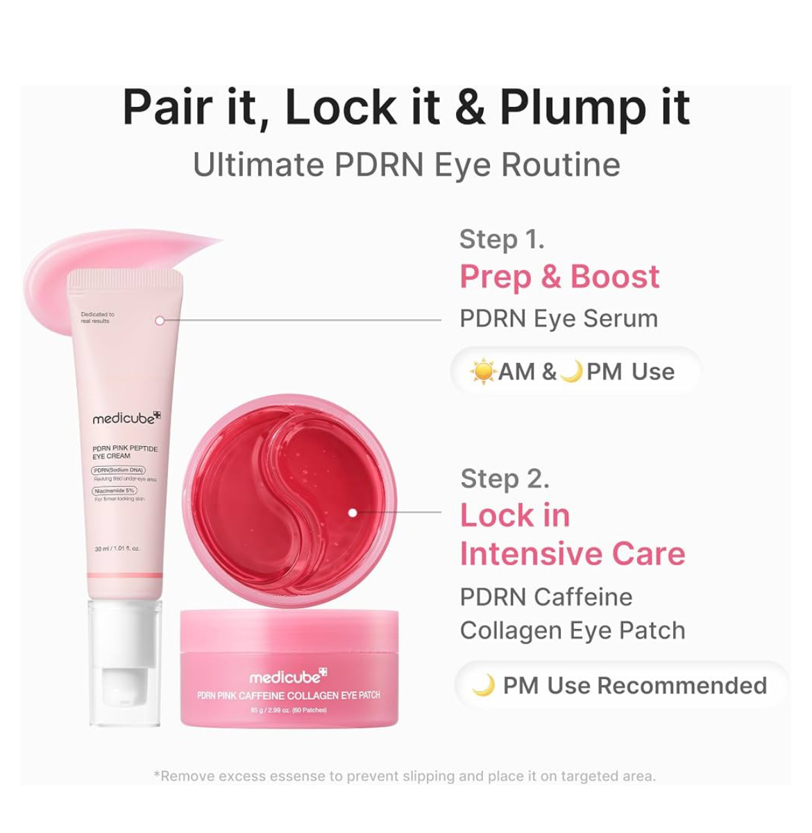 medicube PDRN Pink Caffeine Collagen Eye Patch
