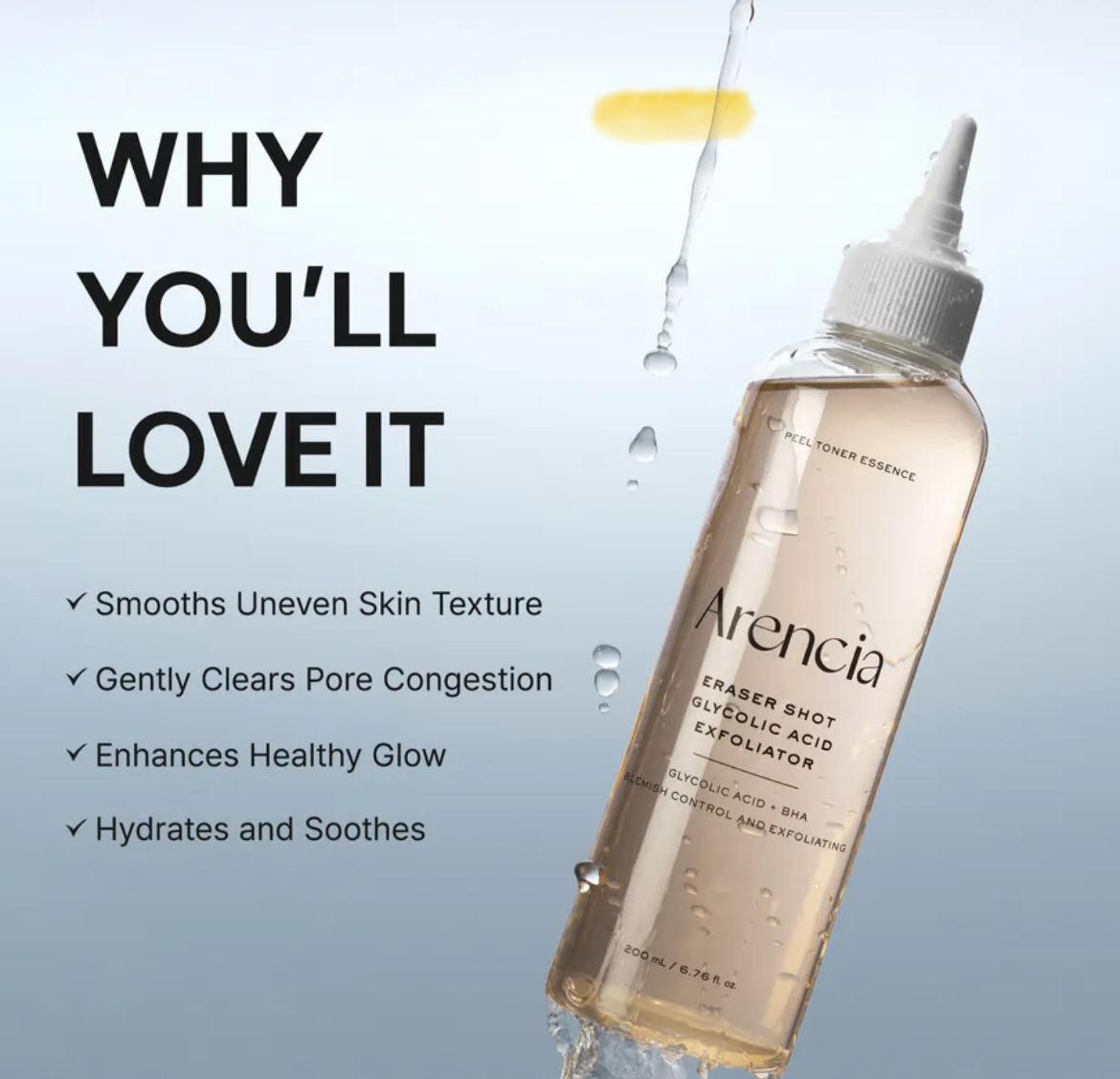 Arencia Eraser Shot Glycolic Acid Exfoliator