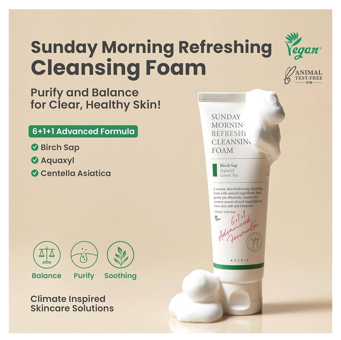 AXIS-Y Sunday Morning Refreshing Cleansing Foam