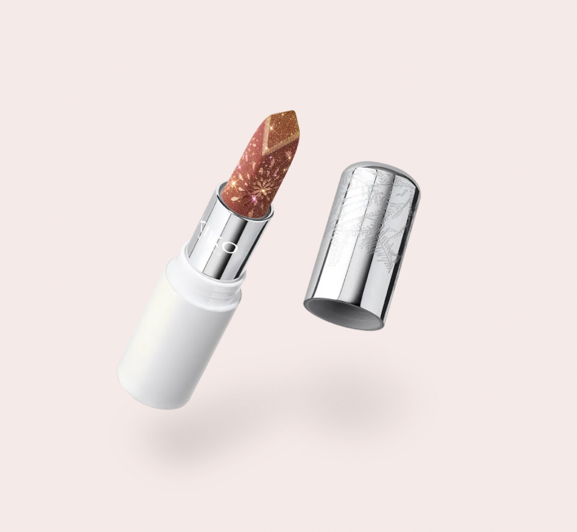 KIKO | Snow-Kissed Holiday Sparkly Peaks Lipstick - 01 Cinnamon Spice