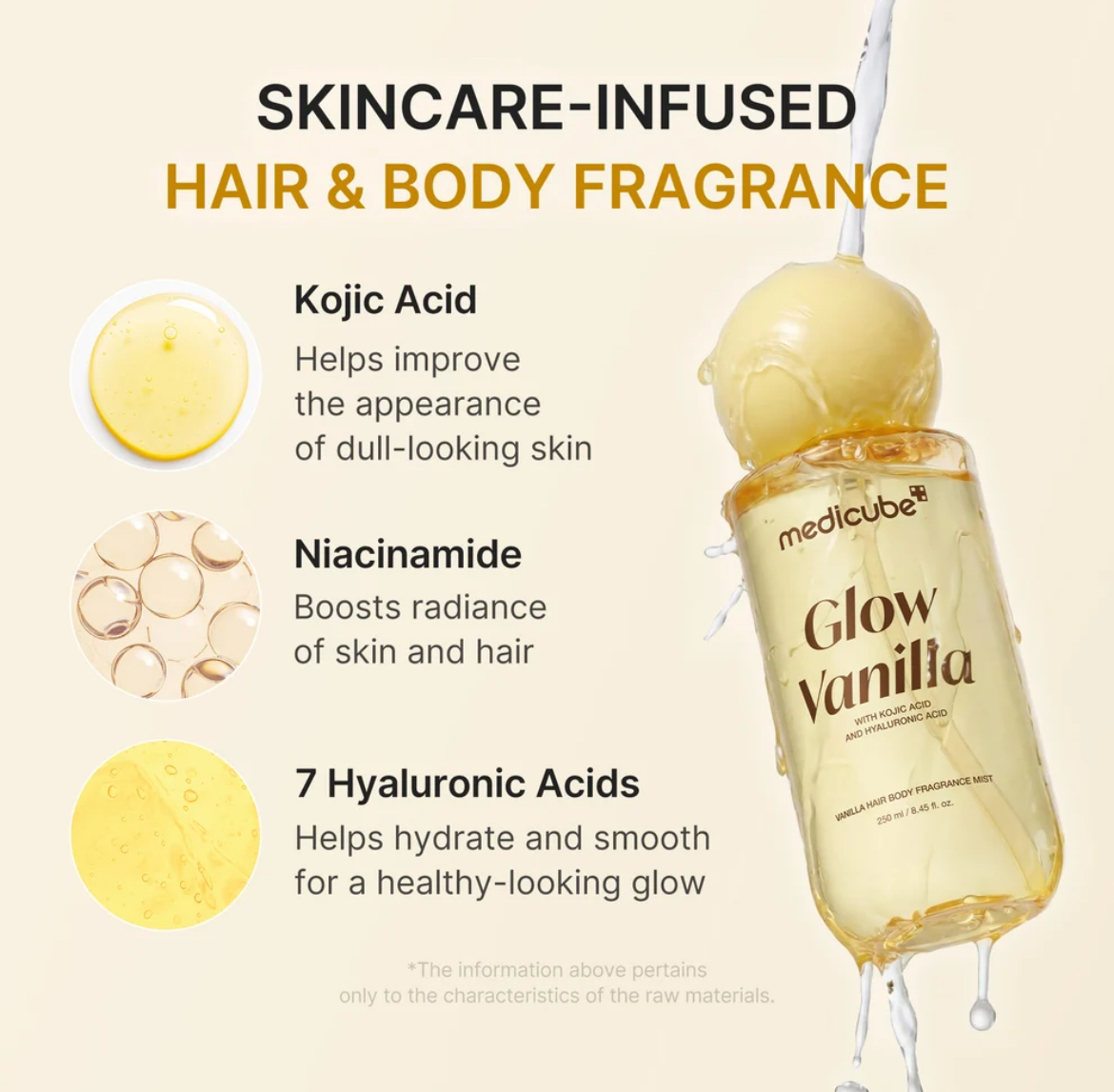 250 ml Medicube Glow Vanilla Hair & Body Fragrance Mist