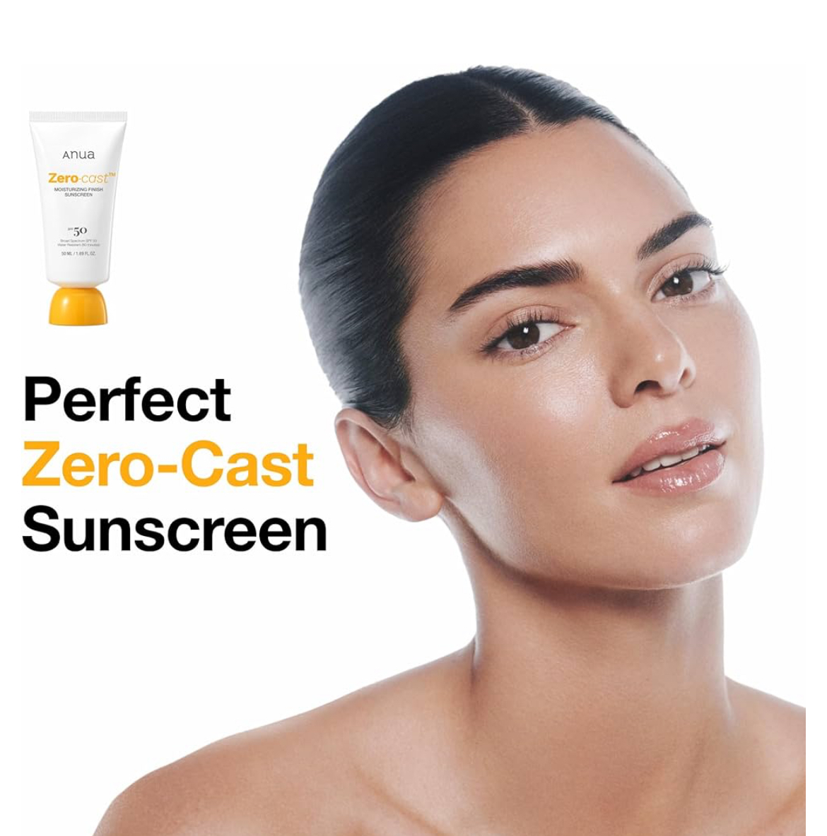Anua Zero-Cast Moisturizing Finish Sunscreen SPF 50