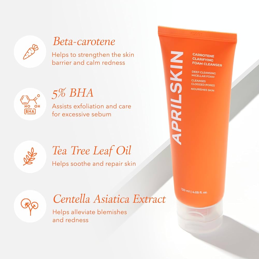 APRILSKIN Real Carrotene Acne Foam Cleanser